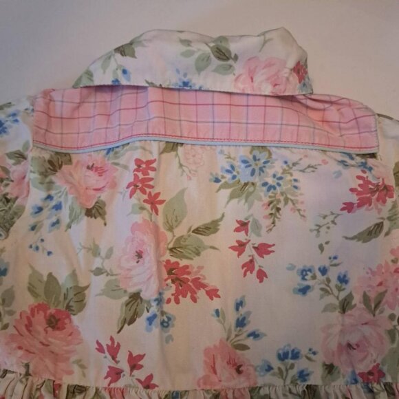Gymboree Floral cotton Dress Size Small Vintage Y2K size 4 pastel pink off white - Picture 5 of 5